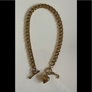 Authentic Juicy Couture gold chain necklace